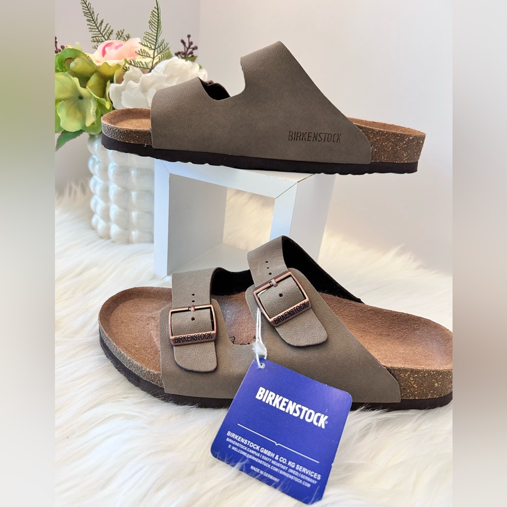 Birkenstock Brown Double Strap Sandals. NWT - Picture 10 of 13